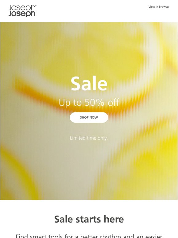 Our sale is now live