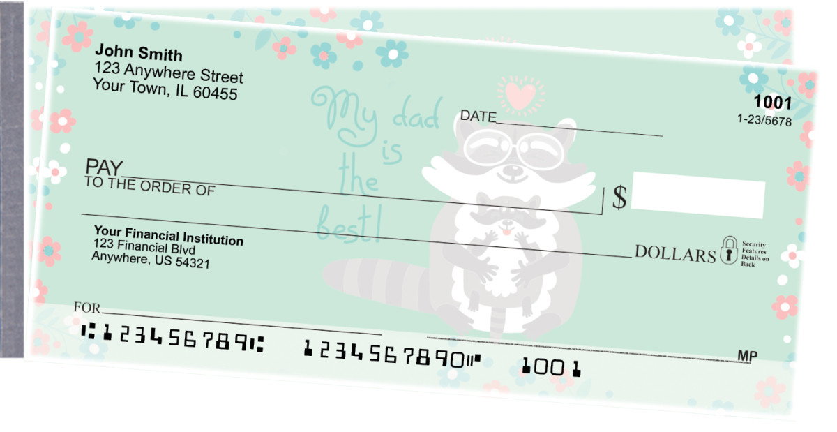 Image of Dad is the Best Side Tear Personal Checks