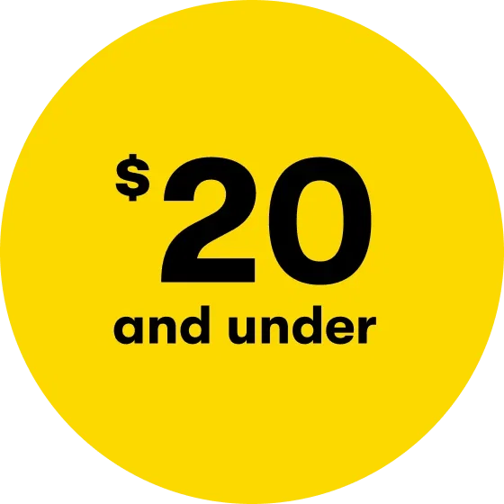 $20 and under