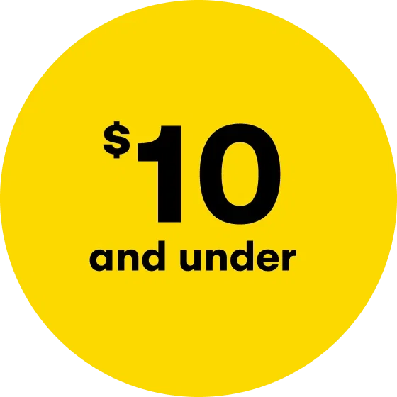 $10 and under