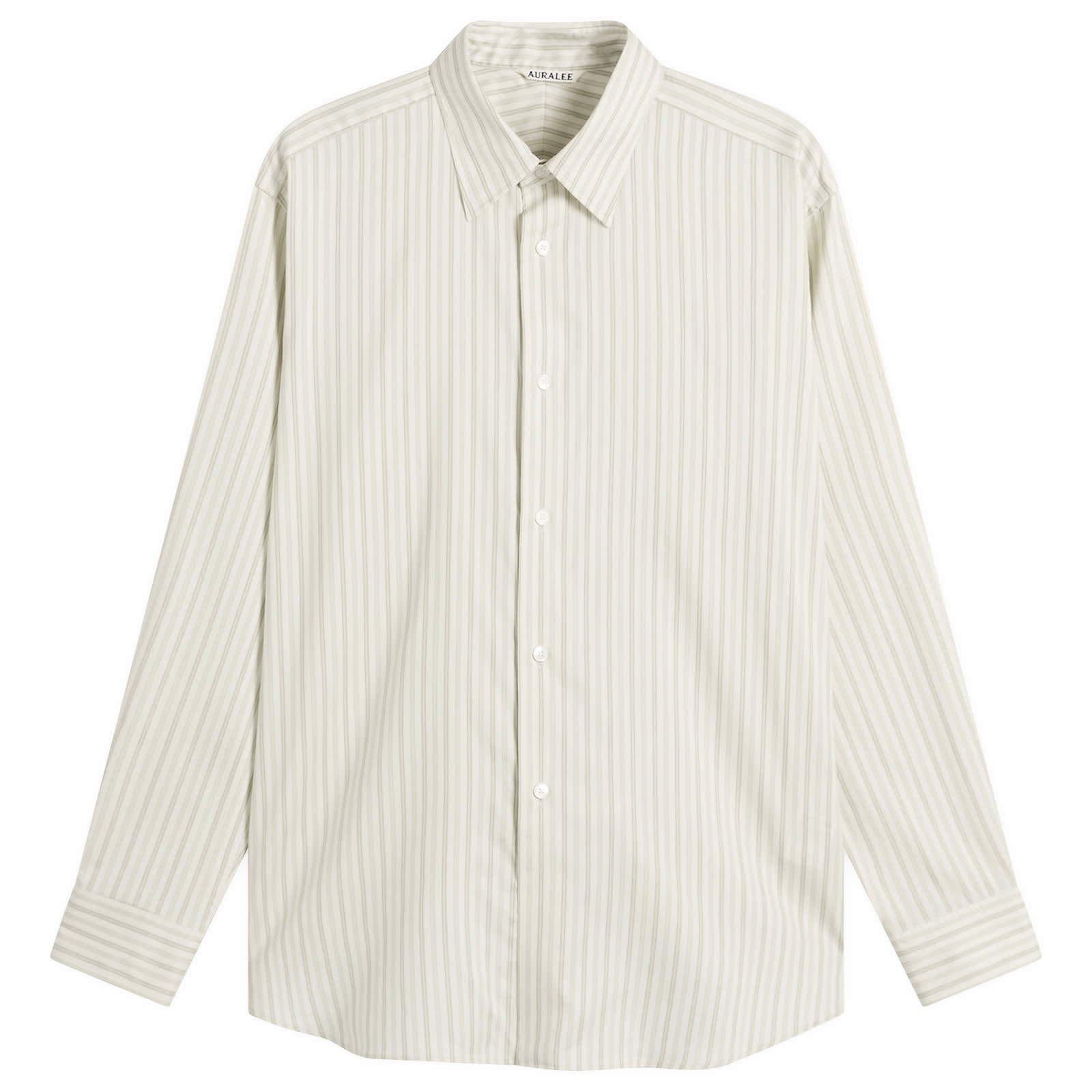 Auralee Cotton Silk Stripe Shirt
