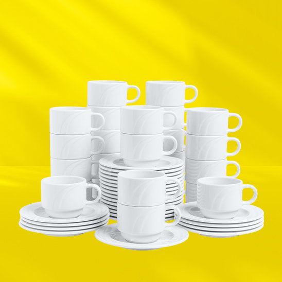 Vorteilspack Kaffee-Set Melody 48-teilig