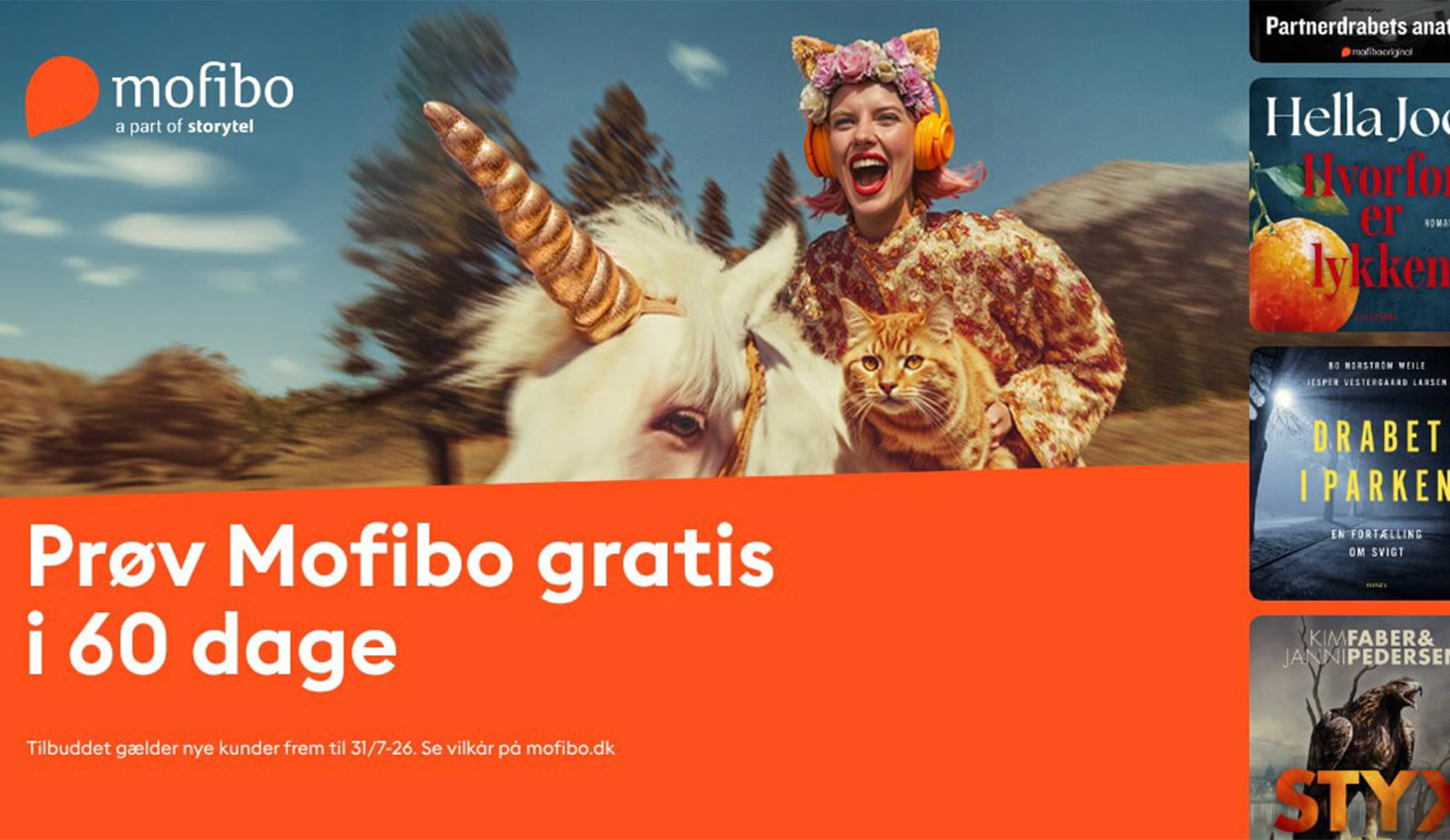 60 Dages Gratis Mofibo