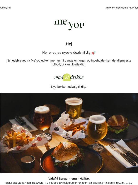 DEN ER TILBAGE: Valgfri Burgermenu på Halifax 🍔