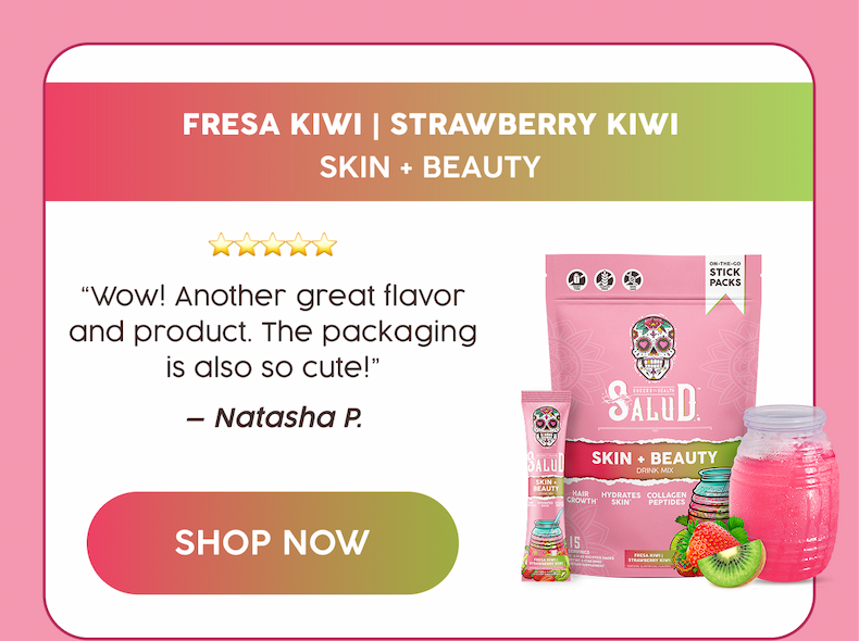 Fresa kiwi | strawberry kiwi | skin + beauty | "Wow! Another great flavor and product. The packaging is also so cute!" - Natasha P. | Shop Now
