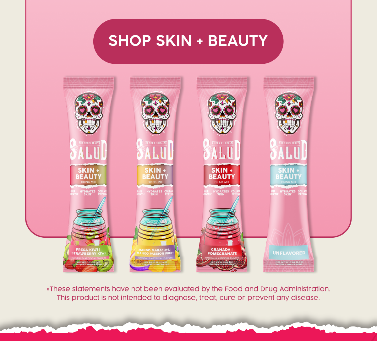 Shop Skin + Beauty | *These statements have not been evaluated by the Food and drug administration. This product is not intended to diagnose, treat, cure, or prevent any disease.  