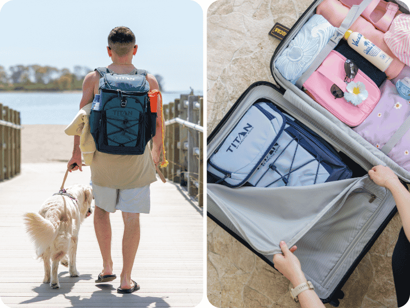 Titan 30 Can Collapsible Backpack Cooler with Ice Walls®