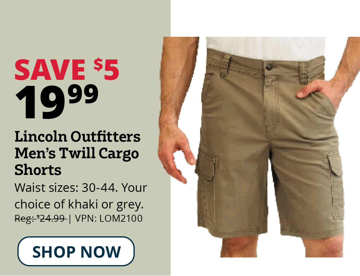 Lincoln Outfitters Men's Cargo Shorts