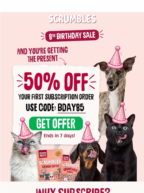 ⏰ Birthday sale: 50% off ends in 7 days