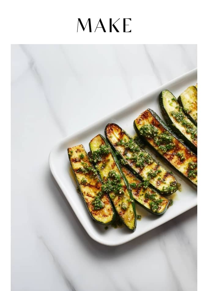 Make Pan Roasted Zucchini with Pesto