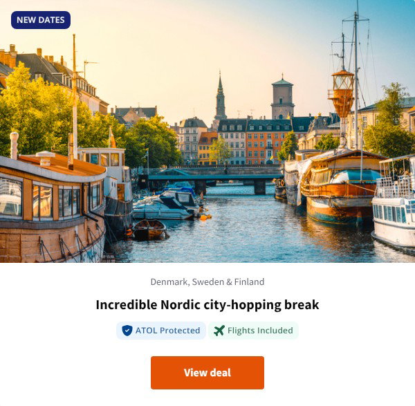 Incredible Nordic city-hopping break