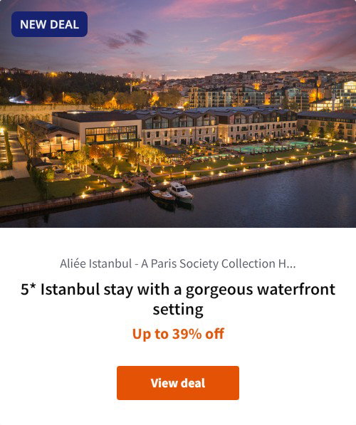 5* Istanbul stay with a gorgeous waterfront setting