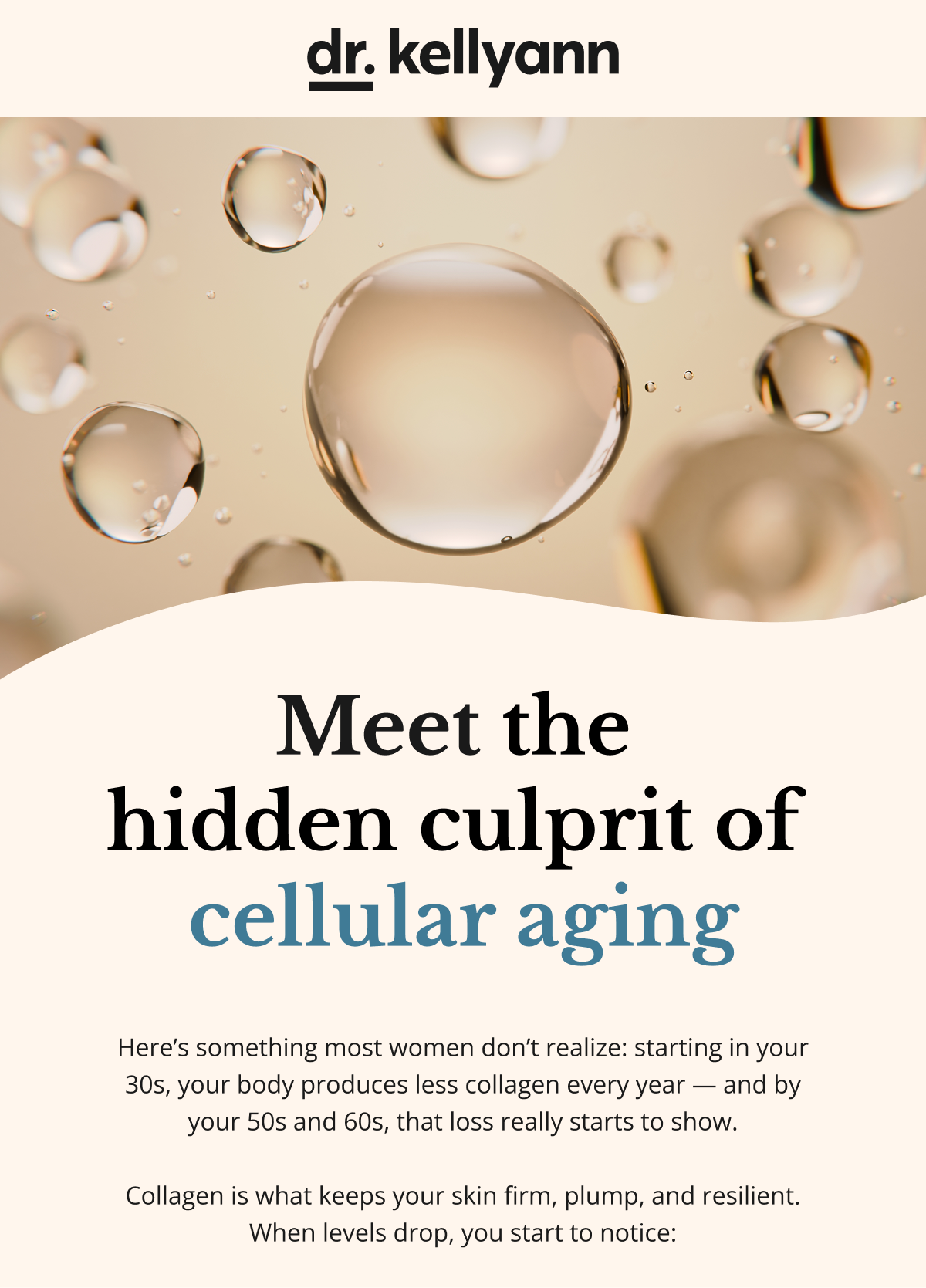 Meet the  hidden culprit of  cellular aging One of the biggest drivers of cellular aging is something called oxidative stress. That’s what happens when unstable molecules — called free radicals — start damaging the structures inside your cells.  Over time, that damage contributes to some of the  most frustrating signs of aging: