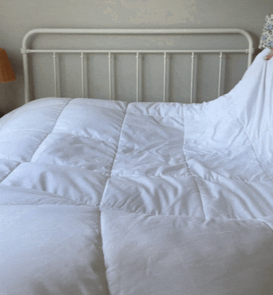 Honey Pembroke Stripe Linen Blend Duvet Cover