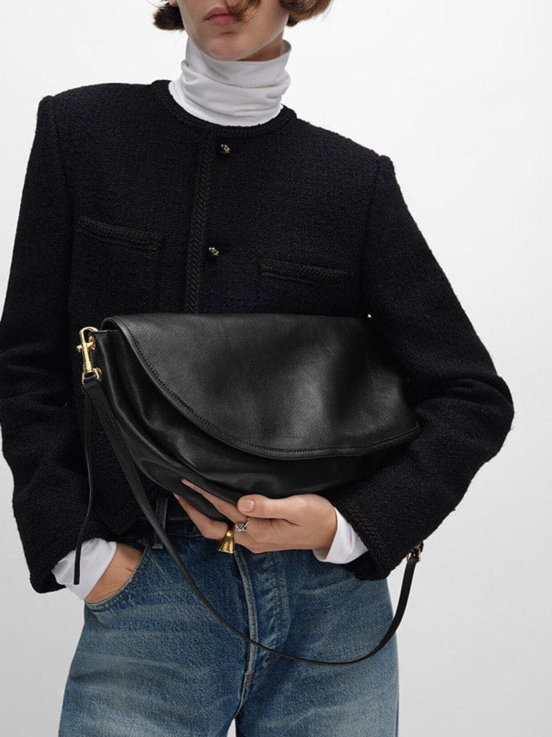 Women’s Airport Travel Halfmoon Flap Shoulder Bag