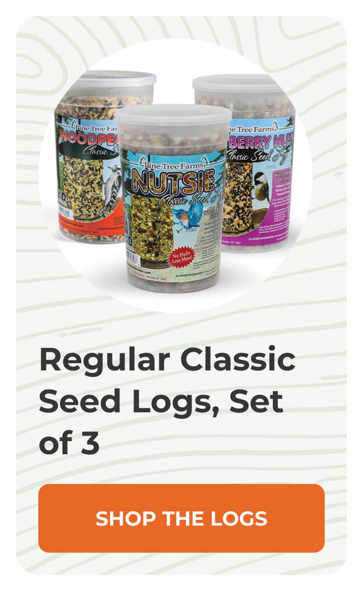 Regular Classic Seed Logs, Set of 3