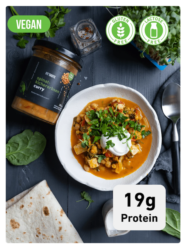 spinat kichererbsen curry