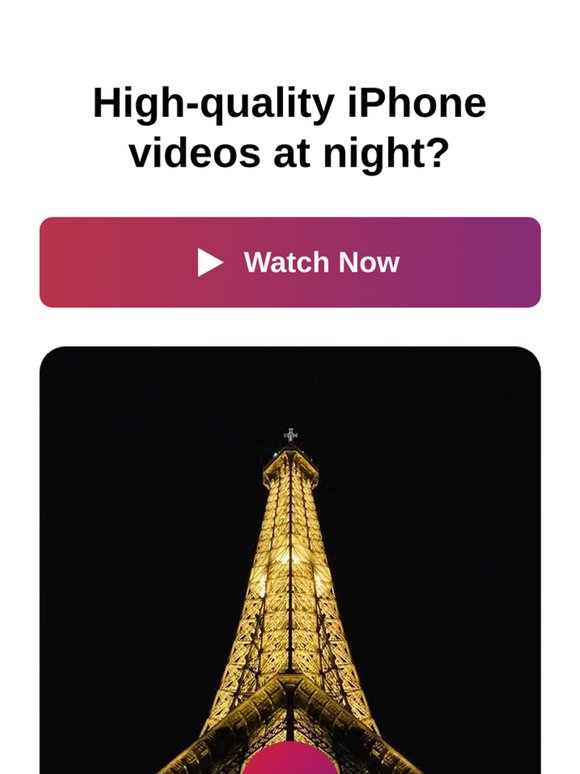 🌟 High-quality iPhone videos at night?