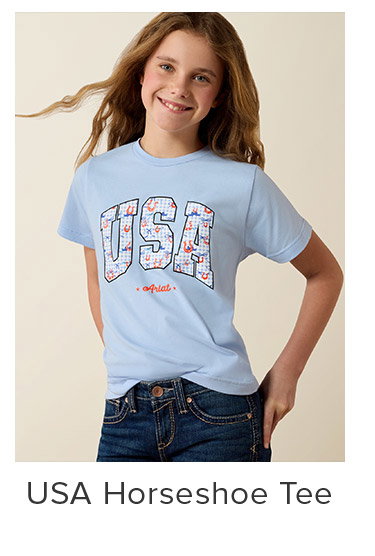 USA Horseshoe Tee