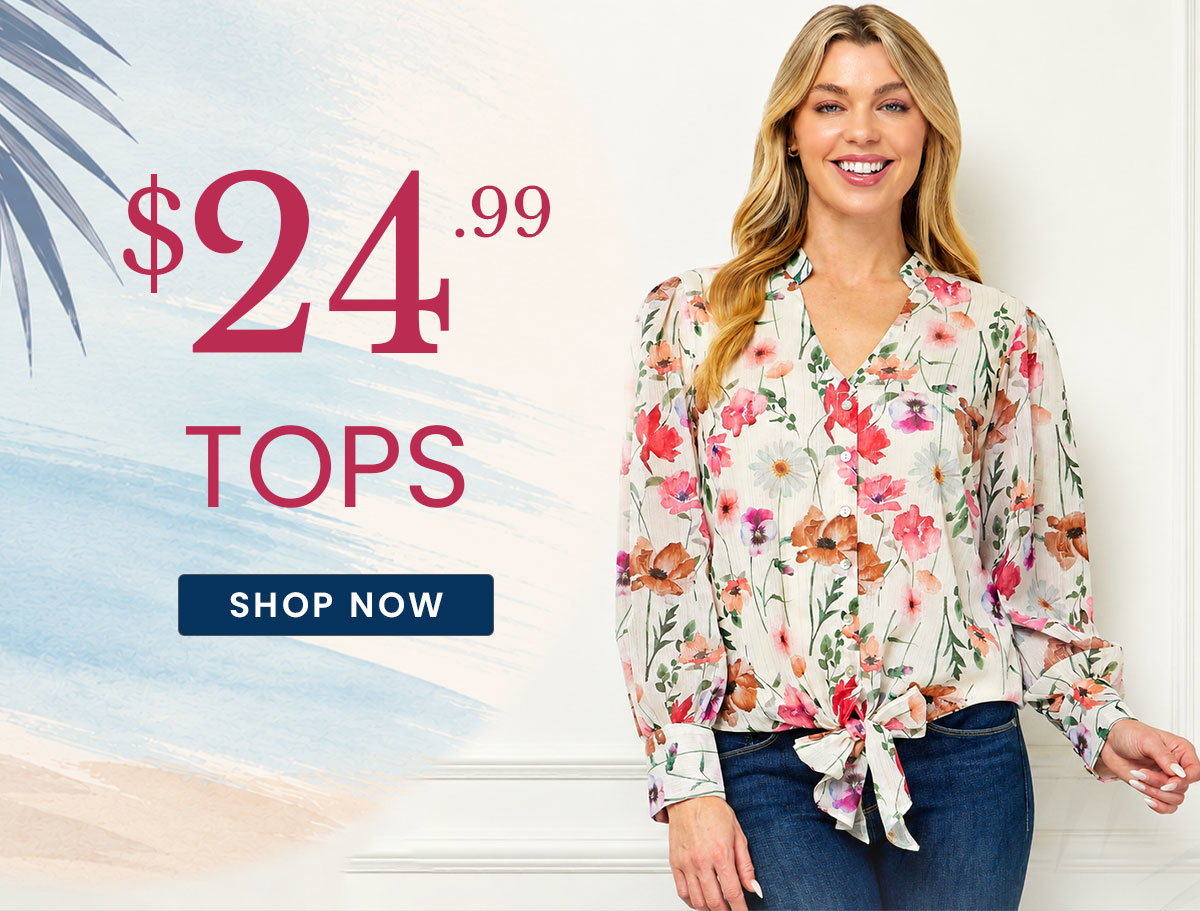 $24.99 tops