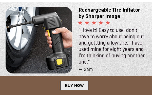 Rechargeable Tire Inflator by Sharper Image