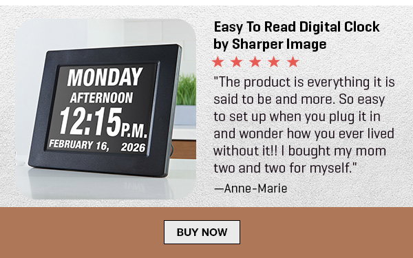 Easy To Read Digital Clock by Sharper Image