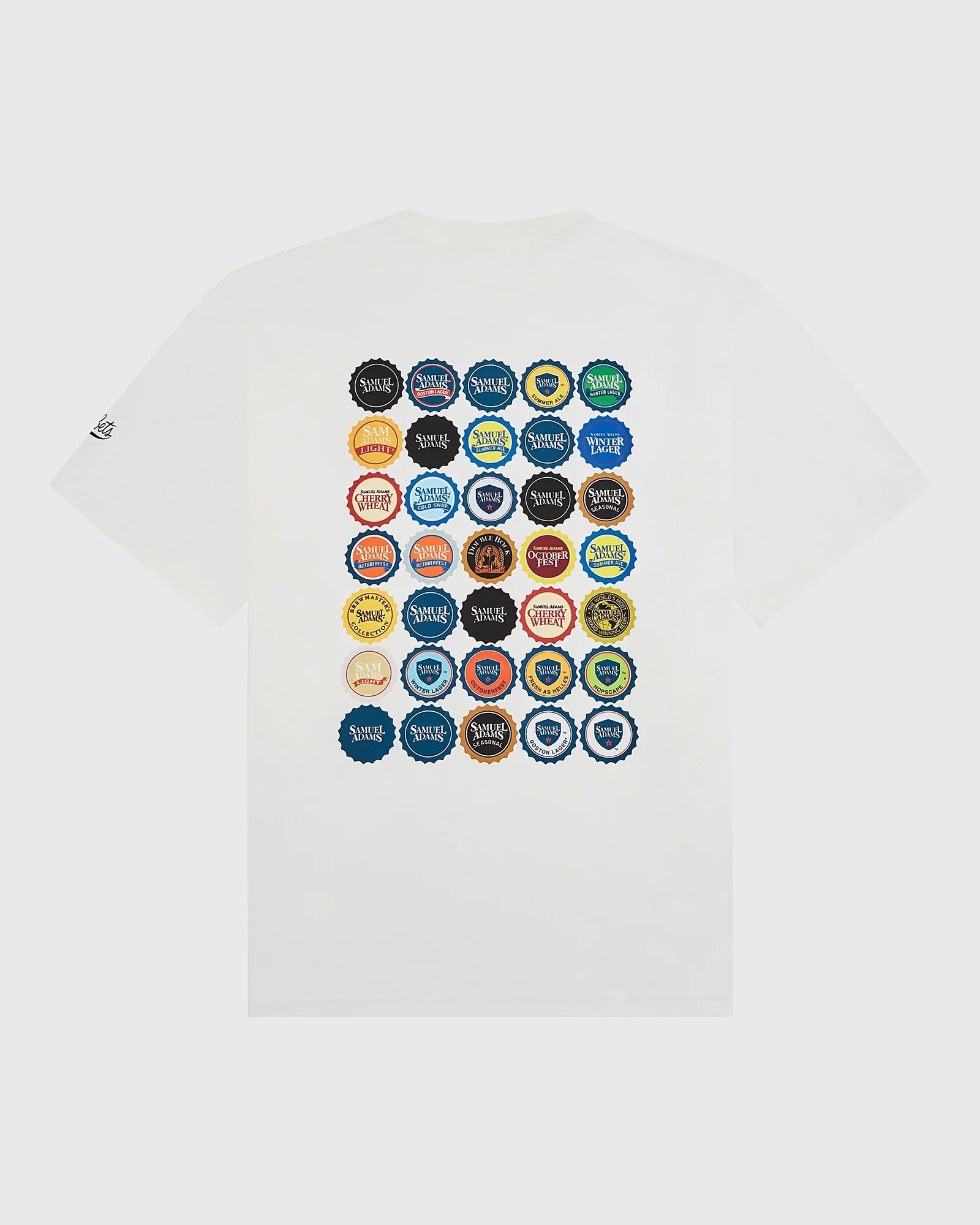 Image of Sam Adams Bottle Cap Short Sleeve Graphic T-Shirt