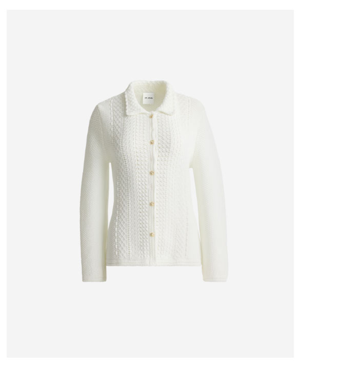 Beatrix Jacket In Cotton Crochet Knit