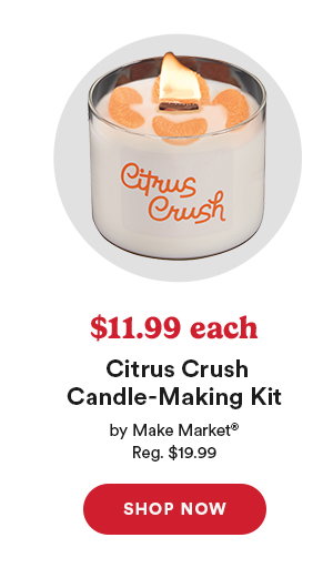$11.99 each Citrus Crush Candle-Making Kit by Make Market Reg $19.99 Shop Now