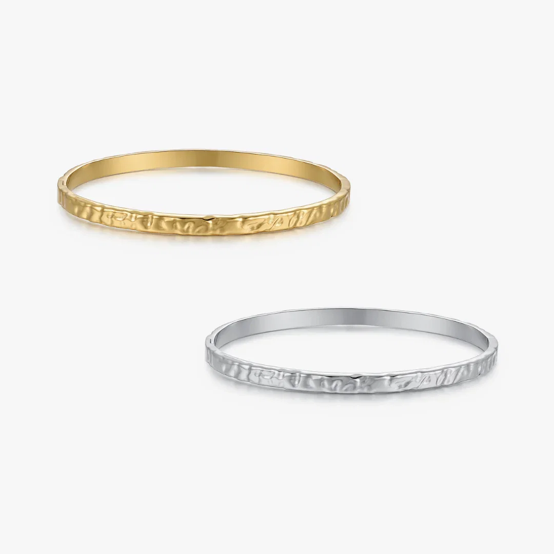Textured Stacker Cuff Bangle