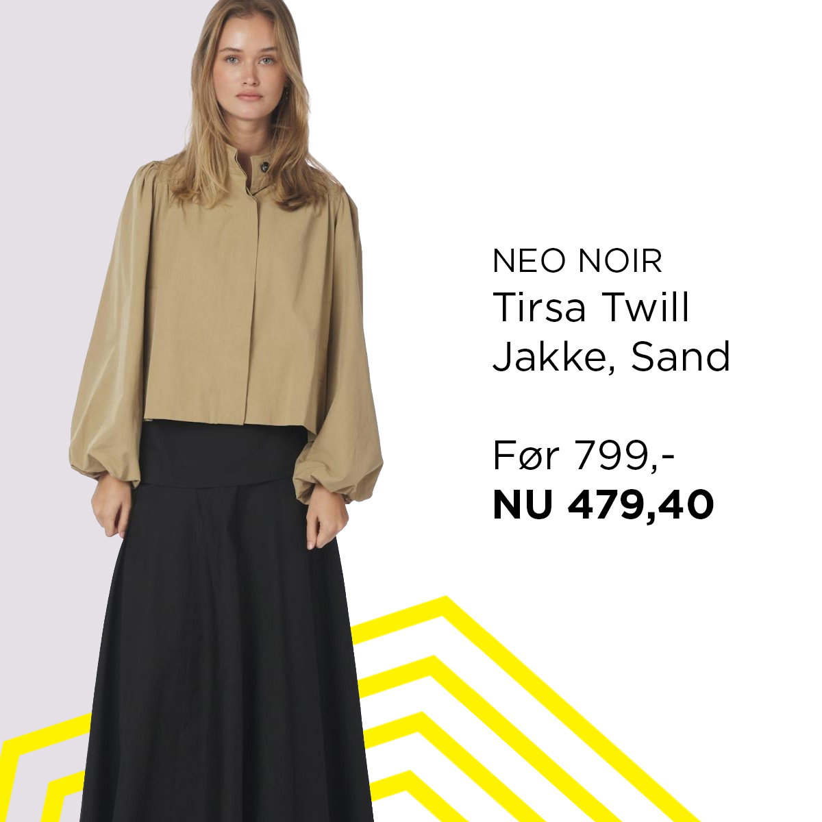 Tirsa Twill Jakke, Sand