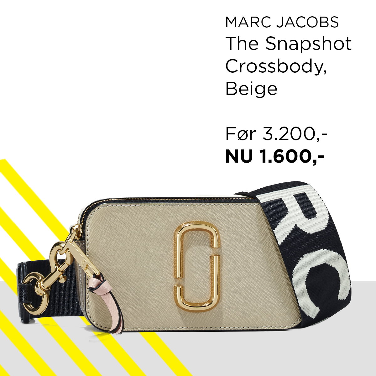 The Snapshot Crossbody, Beige