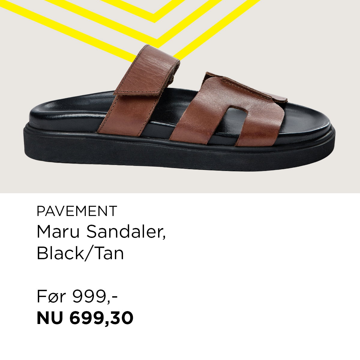 Maru Sandaler, Black/Tan