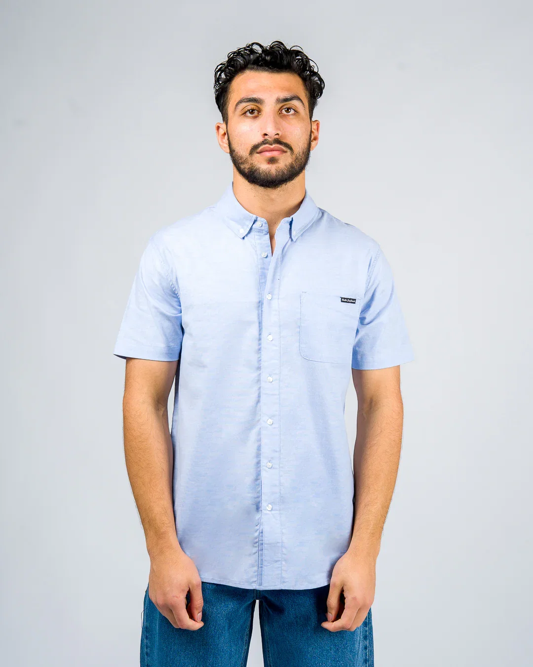 Image of Hanks II S/S Woven Shirt - Blue