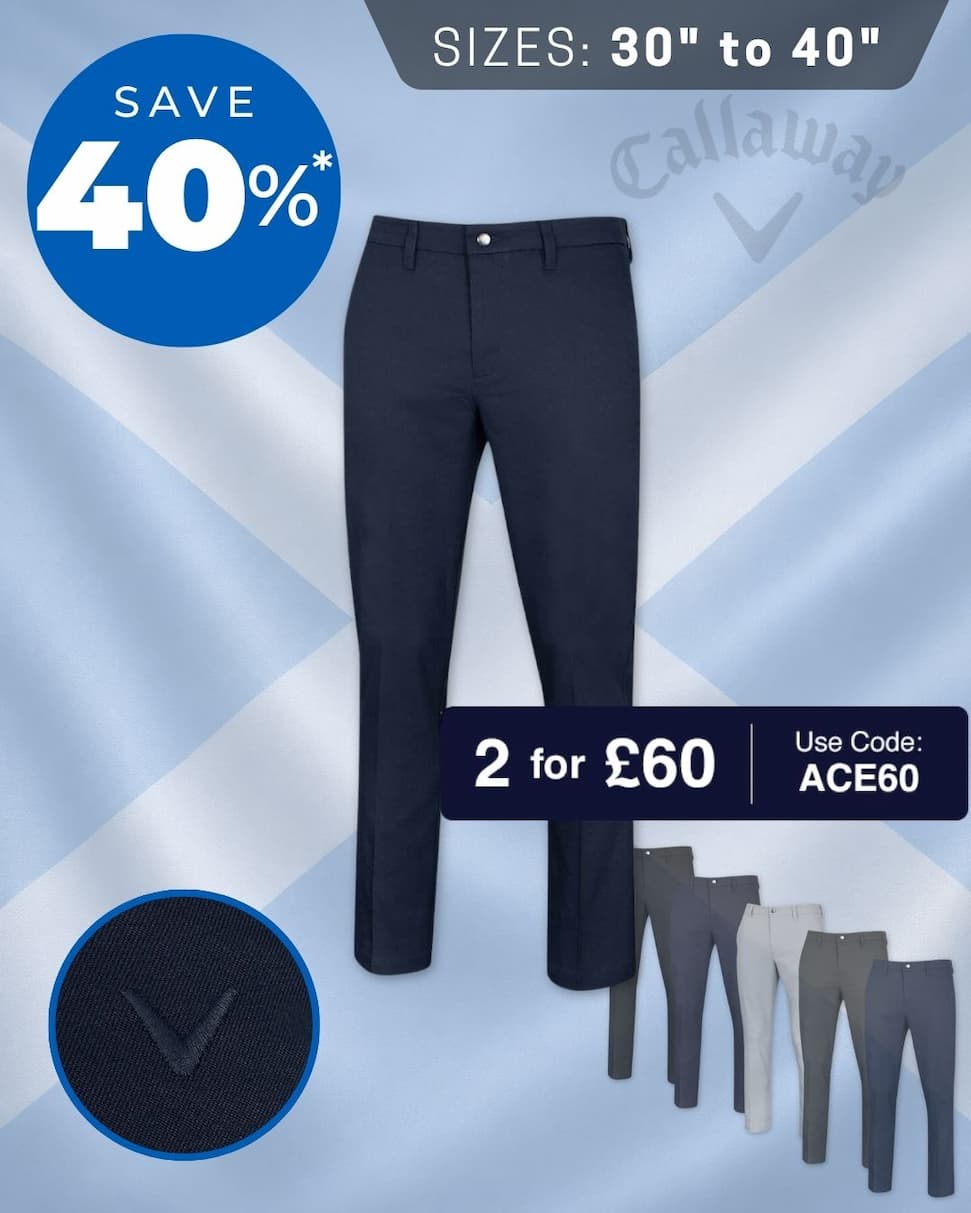 Callaway Golf Mens 2026 Ace Stretch Tapered Golf Trousers