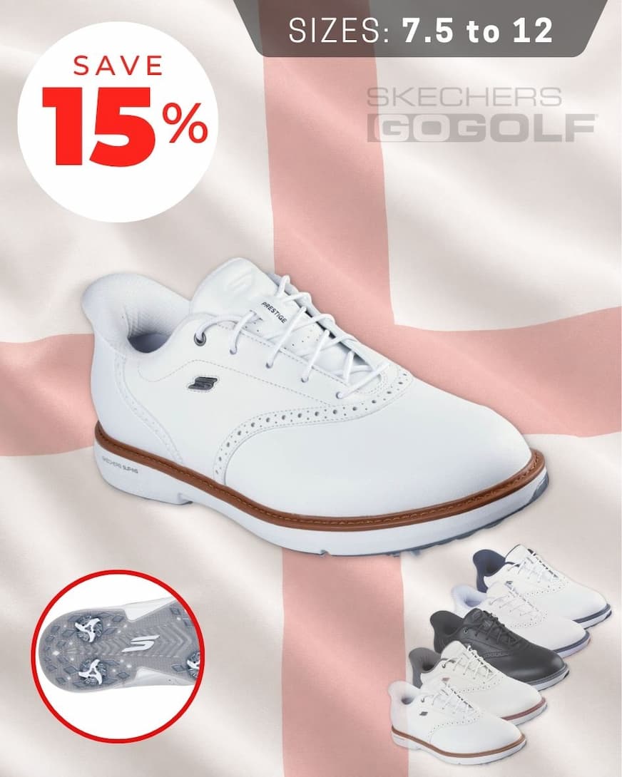 Skechers Mens Slip-ins GO GOLF Prestige Leather Waterproof Golf Shoes