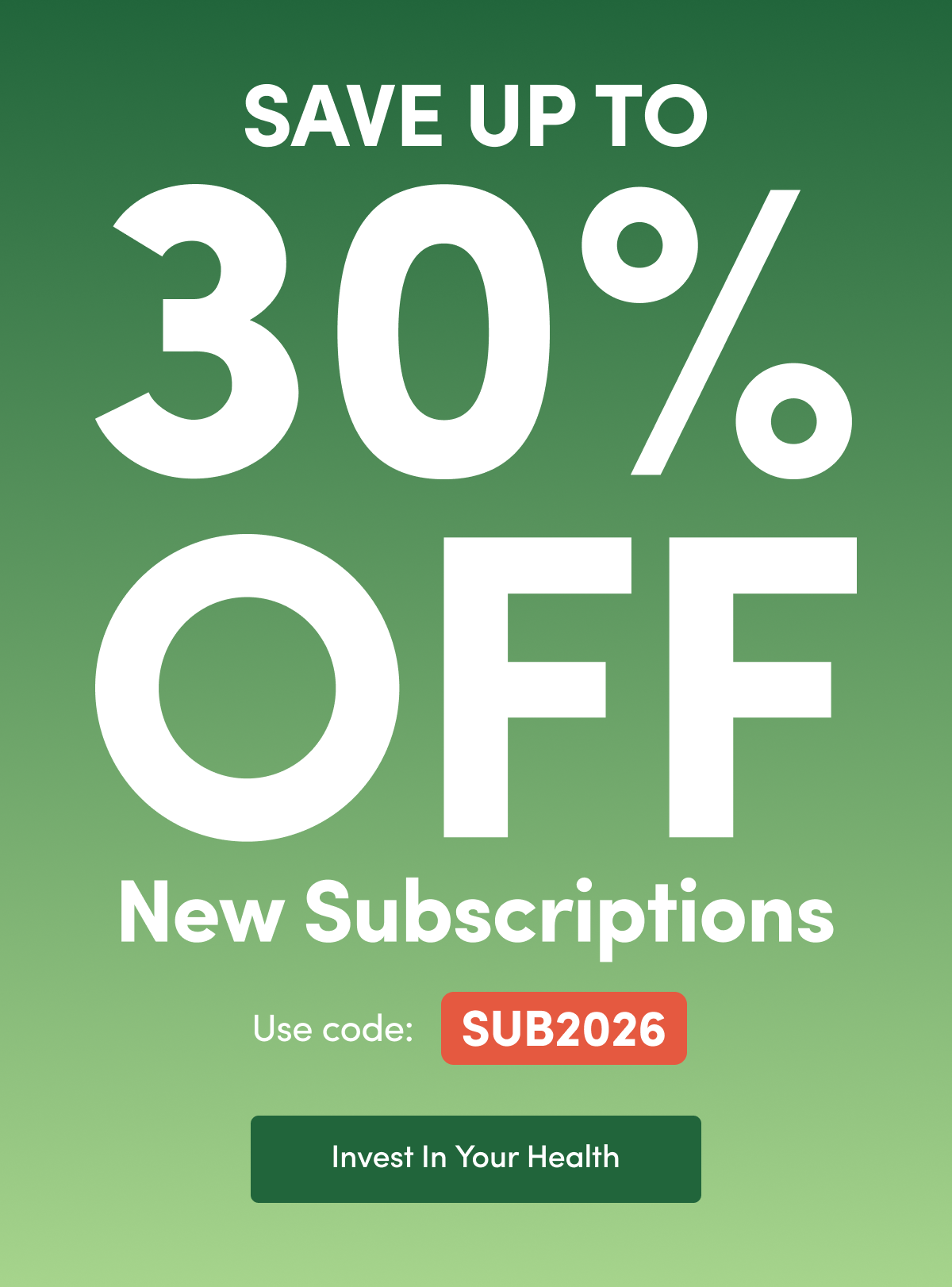 Save Up to 30% Off