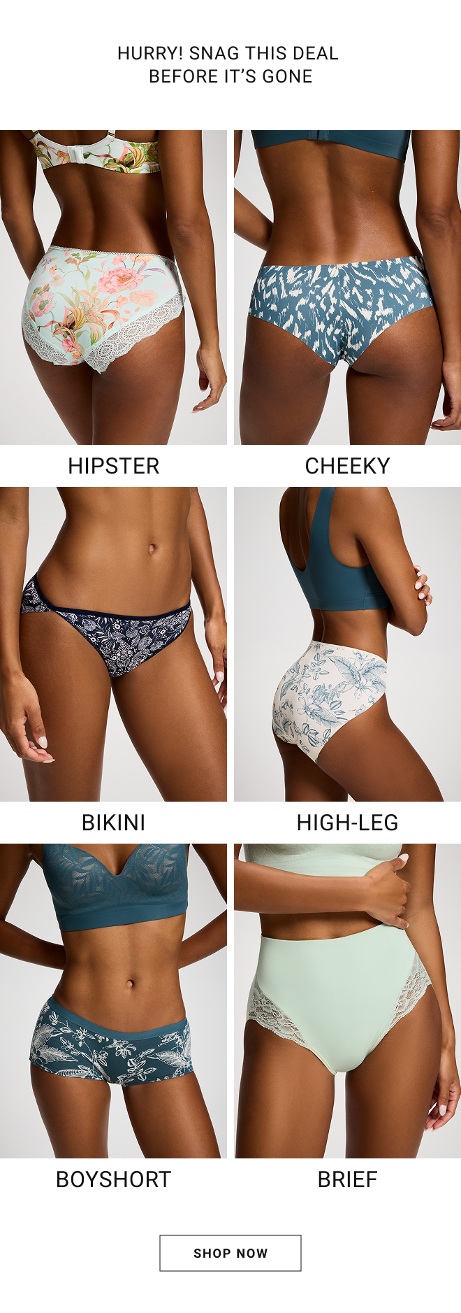 Hurry! snag this deal before it’s gone. Hipster Cheeky Bikini High-leg Boyshort Brief Shop Now