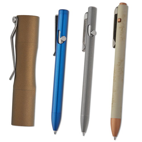 Tactile Turn Pens and Flashlight