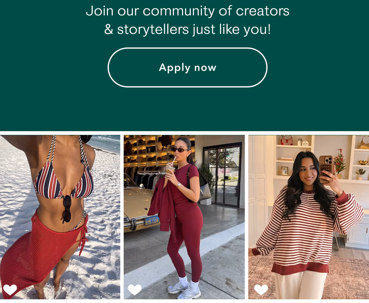 Join our community of creators & storytellers just like you! Apply now