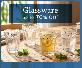 Shop Glassware up to 70% Off*