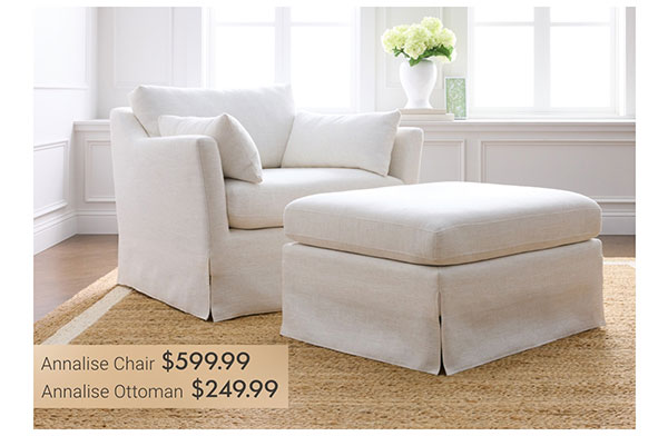 Annalise Chair & Ottoman