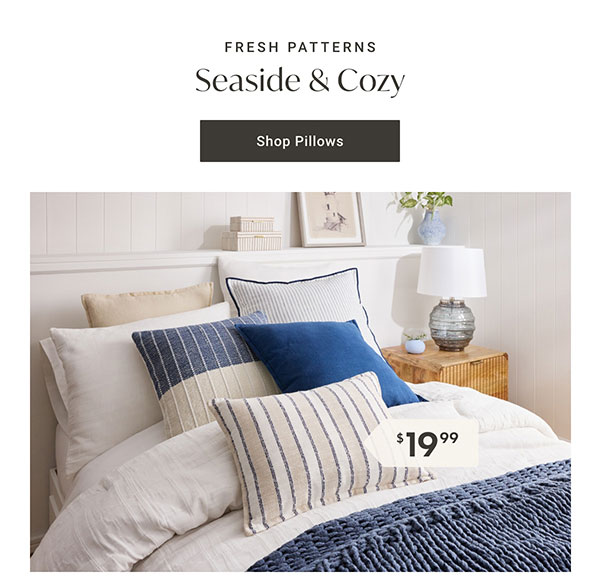 Seaside & Cozy | Shop Pillows >