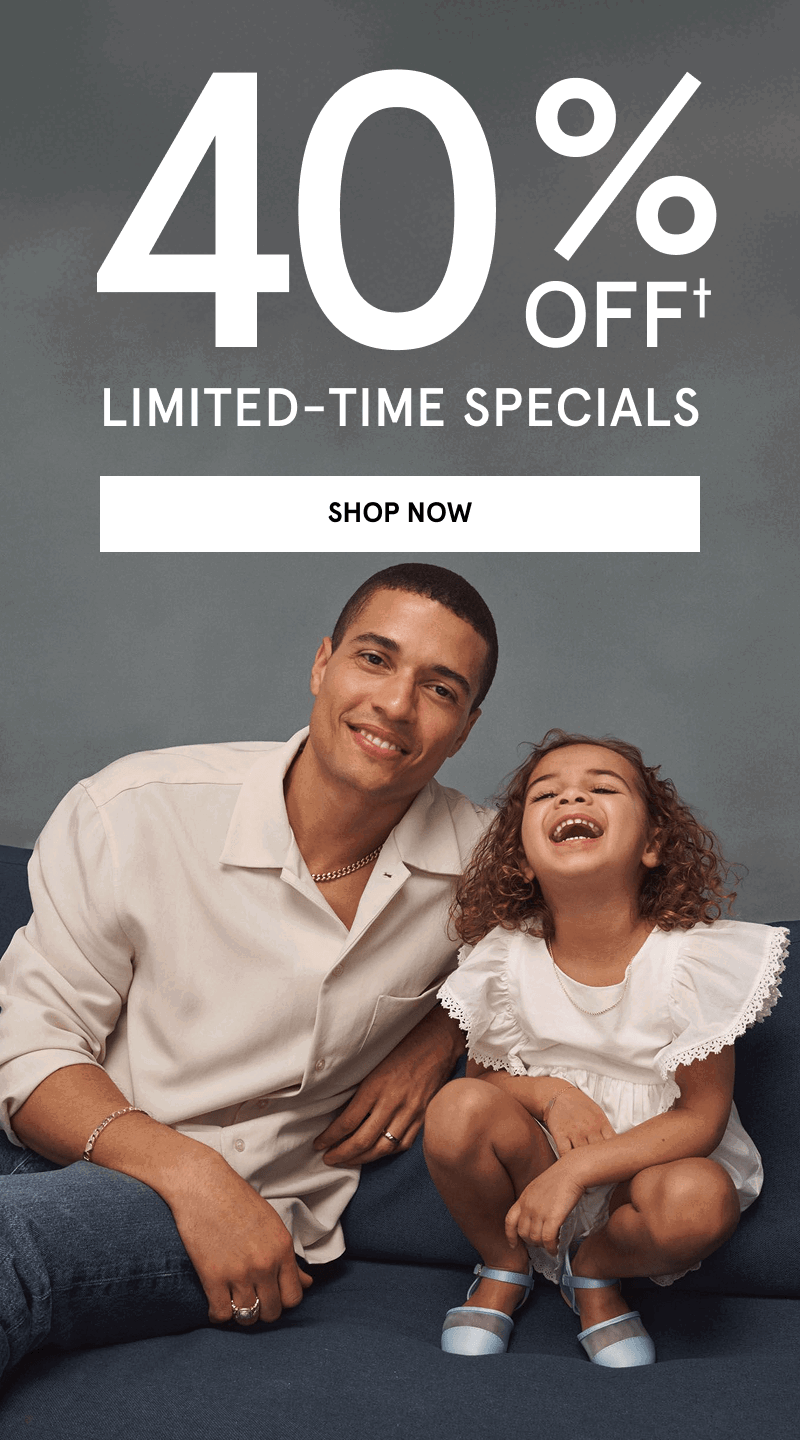 Father daughter moment. 40% off limited-time specials. Click shop now.  