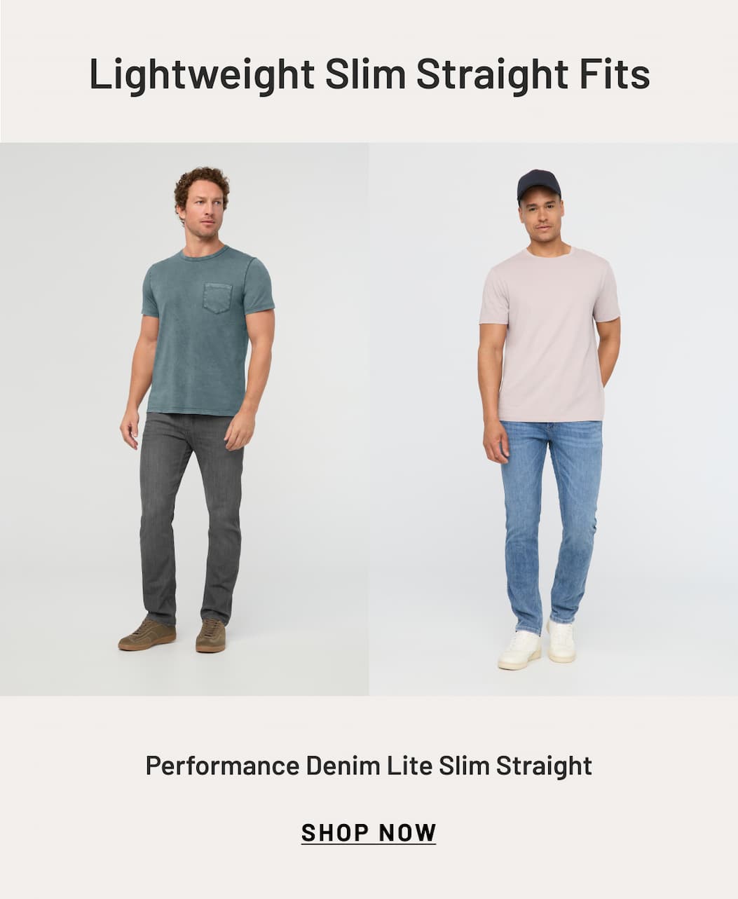 Performance Denim Lite Slim Straight