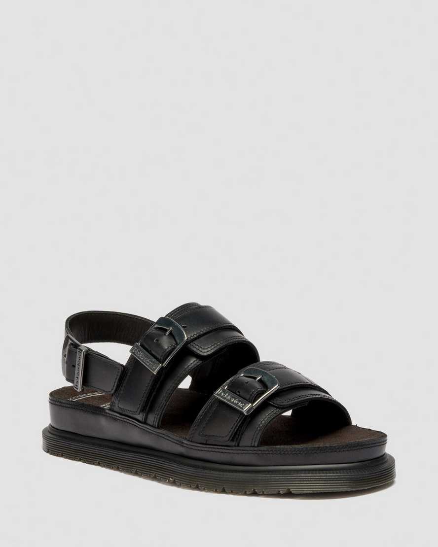 Image of San Two Strap Leather Sandals