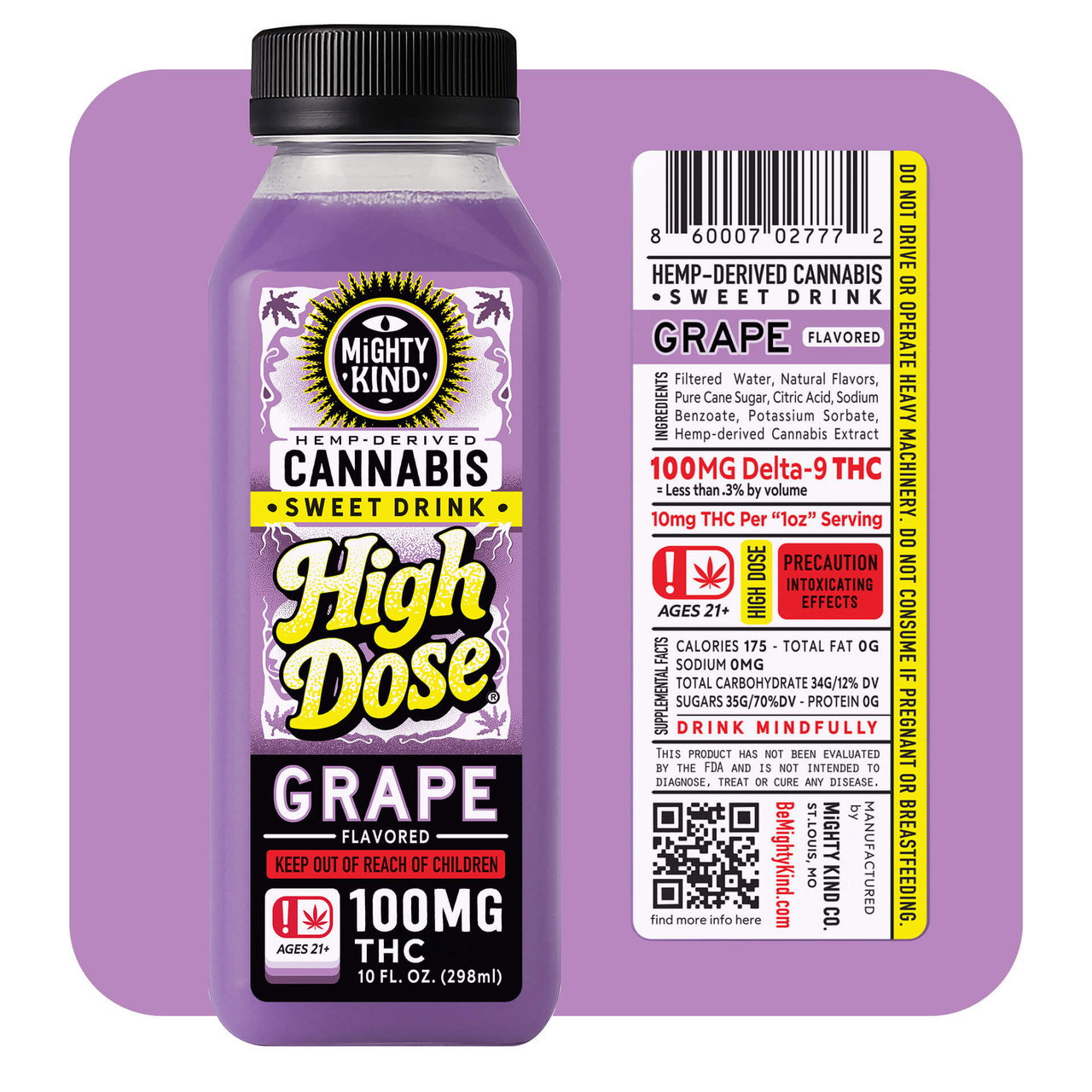 Image of Mighty Kind High Dose Grape Sweet Drink!
