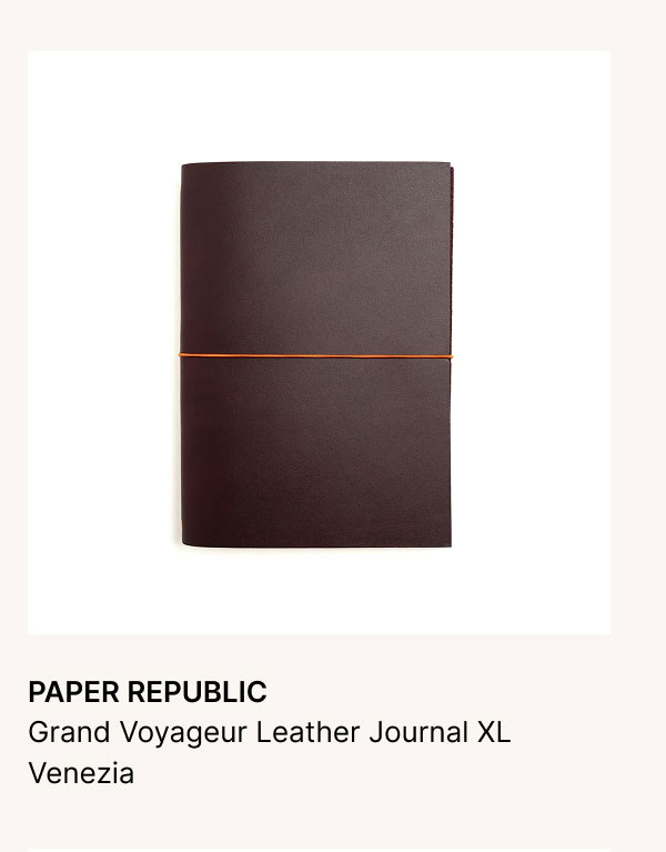 PAPER REPUBLIC Grand Voyageur Leather Journal XL Venezia