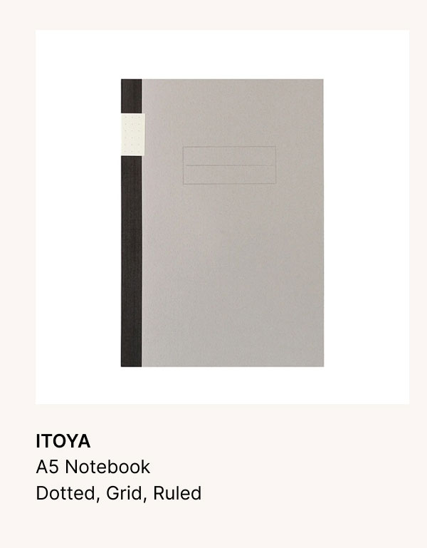 ITOYA A5 Notebook Dotted, Grid, Ruled