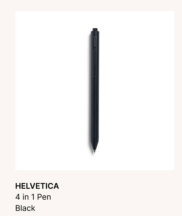 HELVETICA 4 in 1 Pen Black